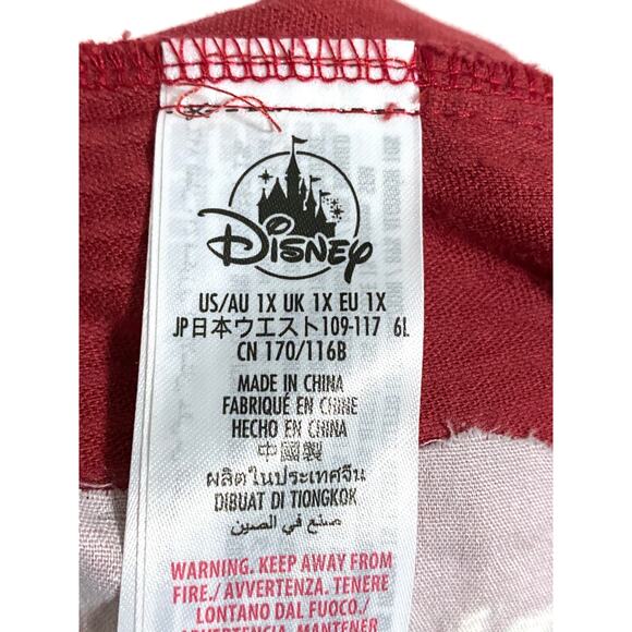 Disney Pixar Turning Red Corduroy Button Front Skirt Womens Plus 1X Panda Mei - Picture 6 of 7